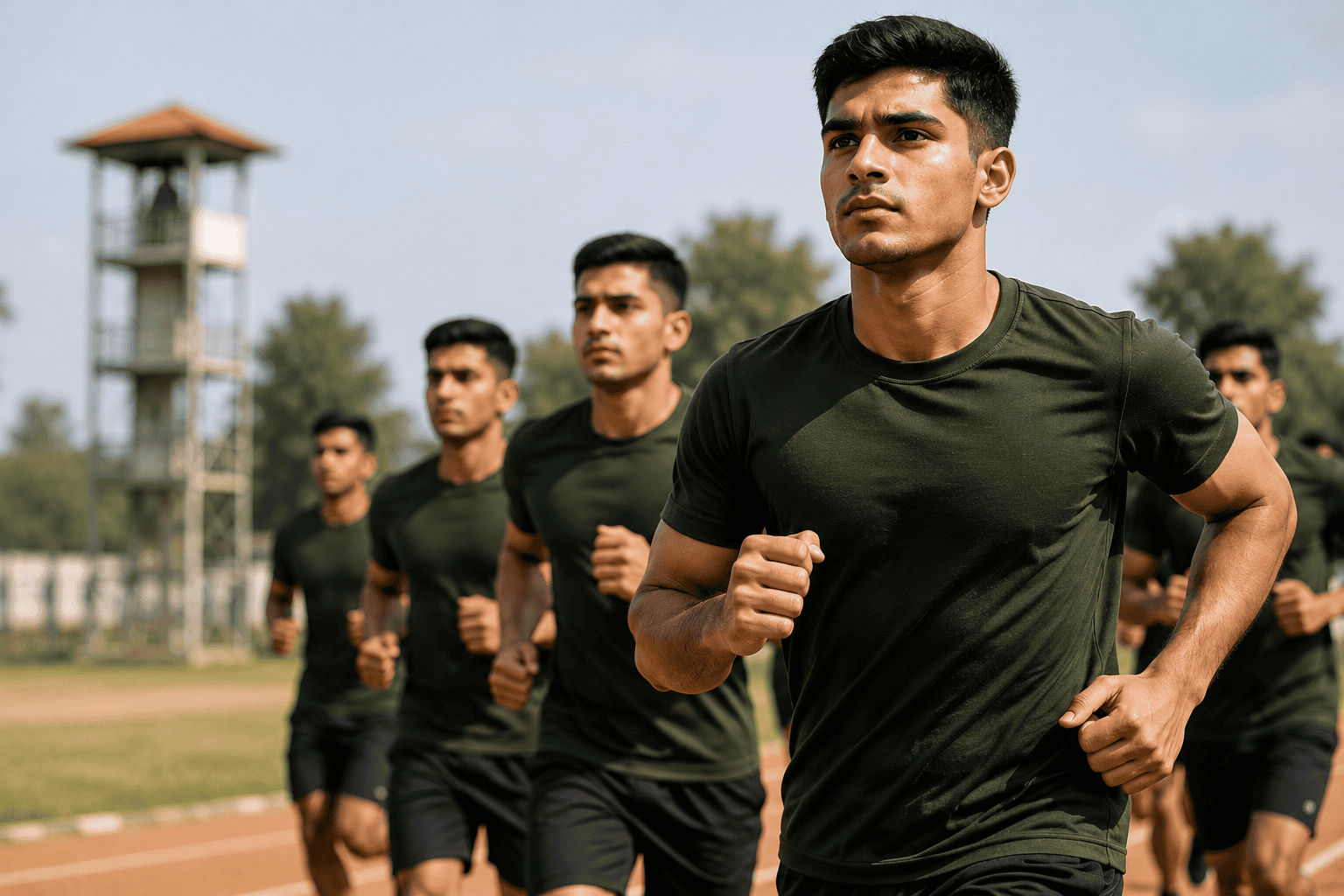 SSC GD aspirants preparing for physical selection